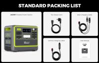 FOSSiBOT F2400 Estación de energía portátil, batería LiFePO4 de 2048Wh 2400W de salida generador solar, 3xAC RV Car USB Tipo-C QC3.0 PD DC5521 Salidas completas de onda sinusoidal pura, carga rápida de 1,5 horas, perilla de ajuste de potencia de entrada - details 13