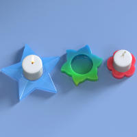 Molde De Silicona Para Vela En Forma De Corazón Y Estrella Molde Para Epoxy Resina Decoración De Escritorio DIY Molde De Vela - details 8