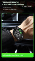 Reloj De Pulsera Deportivo VA VA VOOM Con Dial Rotatorio Y Correa De Acero Inoxidable Resistente Al Agua 3Bar Movimiento De Cuarzo Reloj Para Hombre - details 10