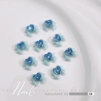 Lote De 10 Piezas De Gemas Para Uñas Azules Lujo Adornos 3D Para Decoración De Uñas Glitter Manicura Joyería De Uñas DIY Tamaño 9mm 10mm X 12mm - details 0