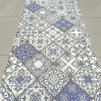 LILI HOME 🟦 Alfombra Vinílica Antideslizante – Estilo Azulejos Hidráulicos 🏡 Medidas: Ancho de 52.5 cm y grosor de 1.5 mm, ideal para diversas aplicaciones. ✨ Añade un toque sofisticado y práctico a tu hogar con esta alfombra versátil, resistente y de f - details 7