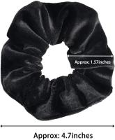 6 Pcs Scrunchies De Satén Cinturones Elásticos Para El Cabello Velocidad De Velours Para La Prevención Del Enredado Y La Paja Polytail Soporte Para Mujeres Y Niñas - details 0
