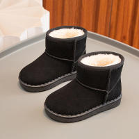 Botas De Nieve Para Niños Estilo Conciso De Peluche Sólido Color Unisex Botas Cortas Invierno Antideslizantes Tallas 23-36 - details 18