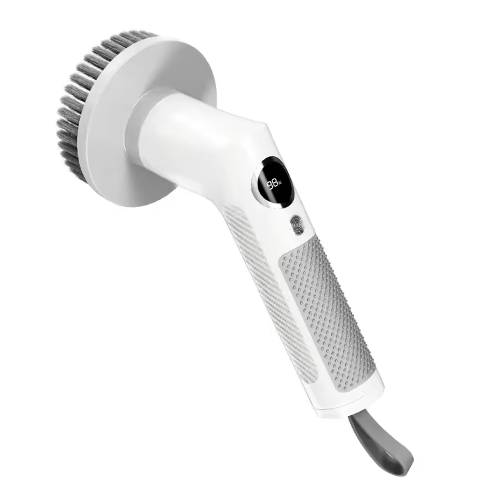 Nuevo cepillo de limpieza eléctrico S8 de mango largo, retráctil, multifuncional, para baño, suelo y bañera. - 1