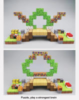 Juego De Construcción Magnético Para Niños Y Niñas Edad 3+ Bloques De Arquitectura De Minas DIY Juguetes Educativos 75-110 Piezas - details 2