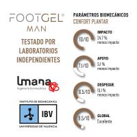 Footgel Plantilla Alto Confort Urbano Hombre - Pies Sin Dolor, Pies Secos, Pies Sanos - Aroma Naranjo - Talla 43-46 - details 1