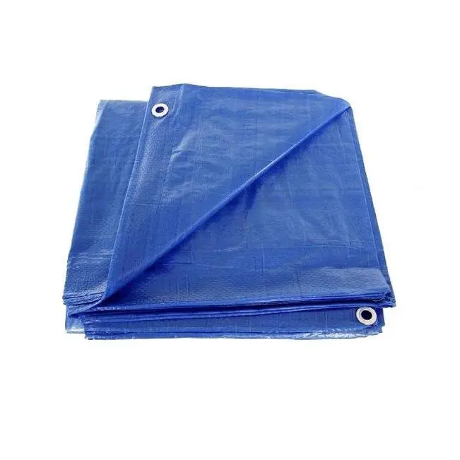 Lona azul cubre todos, tejido extra fuerte, resistente al clima, lona protección multiusos impermeable, Máxima resistencia 100% polietileno - 1