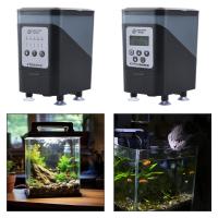 Dispensador De Alimentos Para Peces Automático Gran Capacidad Impermeable Con Timer Diseño Transparente Antihumedad Instalación Con Ventosa Para Acuario - details 2