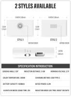 Lámpara De Sución Magnética Inteligente LED Recargable Luz Nocturna Para Pasillo Escalera Dormitorio Sensor De Movimiento Humano - details 15