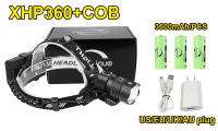 Linterna Frontal LED COB XHP360 Recargable USB Con Zoom Y Luz Potente 18650 Lámpara De Cabeza Impermeable Para Pesca Exploración Y Caza - details 0