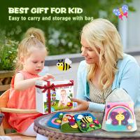 Libro Ocupado Montessori Para Niños Con Animales De Color Y Forma Educación Temprana Juguetes De Motricidad Fina Libro Quieto De Giraffa - details 12