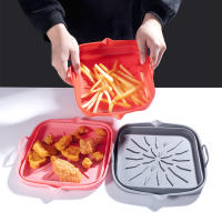 Almohadilla Reutilizable De Silicona Para Air Fryer Bandeja Plegable Para Horno Herramienta De Hornear Para Pizza Y Pollo - details 0