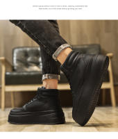 Zapatos De Baloncesto Casuales Para Hombre Botas De Tobillo Altas Plataforma Zapatillas Deportivas Con Suela Gruesa Para Exterior - details 1