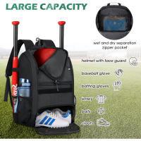 Mochila De Béisbol Grande Con Compartment Para Zapatos Y Batas De Softbol Material Suave Capacidad Amplia Para Deportes Unisex - details 5