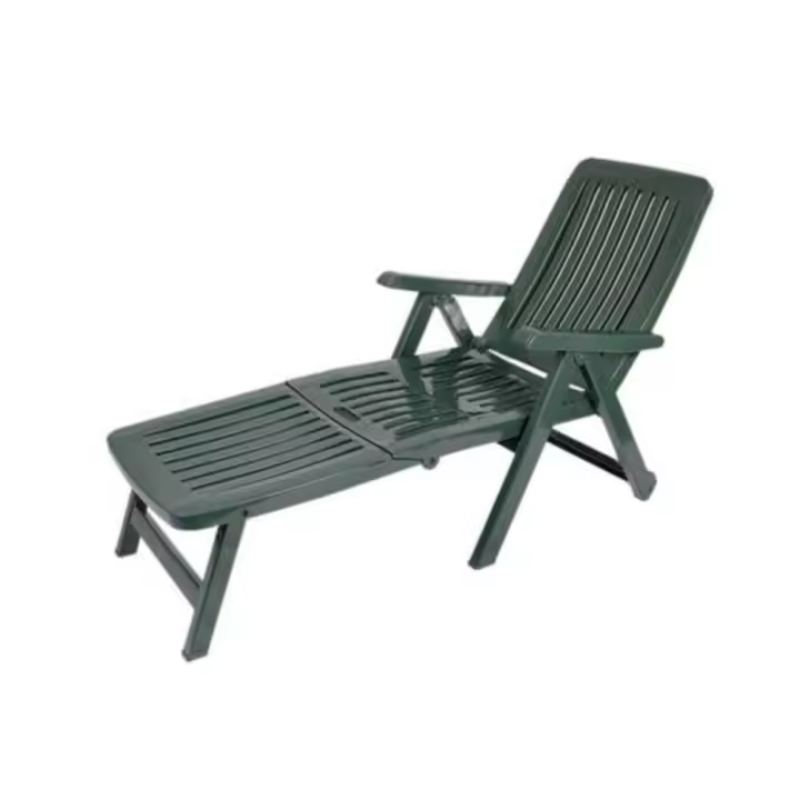 Garden Life Tumbona Cama Resina Plegable 6043 - Blanco, Verde o Wengue - 4 Posiciones - Muebles y Electrodomesticos Contreras - 1