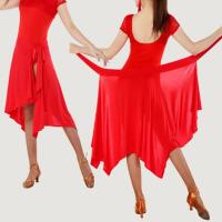 Falda De Baile Latina Para Adultos Profesionales Mujer Triángulo De Faldón Calidad Superior Rumba Samba Accesorios De Danza - details 0