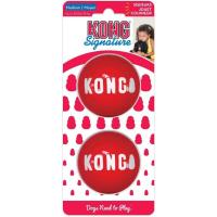 KONG SIGNATURE BALL 2-PK PELOTAS PARA PERROS  M - details 0