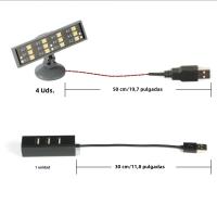 Juego De 4 Piezas De Bloques De Construcción Con Luz LED RGB Alta Brillo Para Modelos Iluminación Exterior DIY Bloques De Plástico ABS Compatible Con Lego Para Niños Mayores De 14 Años - details 3