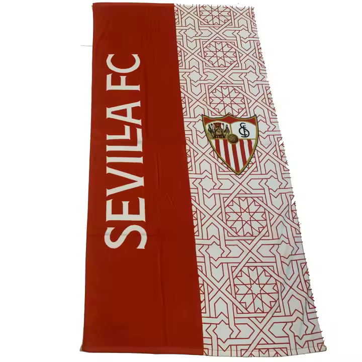 Sevilla Fútbol Club - Toalla Playa Premium Modelo 2 - 100% Algodón - 1