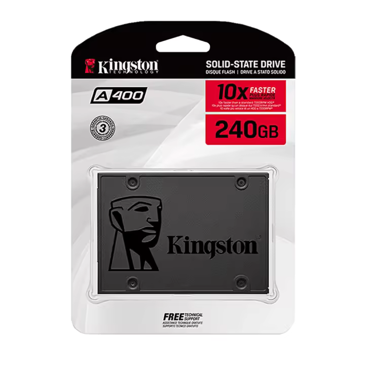 Kingston Technology A400 480GB SSD Interno 2.5" - Rendimiento Ultrarrápido - 1
