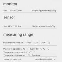 Medidor De Temperatura Y Humedad Digital Inalámbrico Para Interior Y Exterior Fácil De Colgar Y Elegir Adecuado Para El Uso Doméstico - details 4