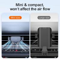 JR-ZS283 Heave Duty Car Phone Mount Cierran Fuerte Rotación de 360 Grados Air Vent Phone Holder - details 2