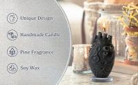 Vela De Cera De Soja En Forma De Corazón Organico 1 Pieza Decorativa Y Única Para Regalo Vela Aromática Con Diseño Anatómico - details 1