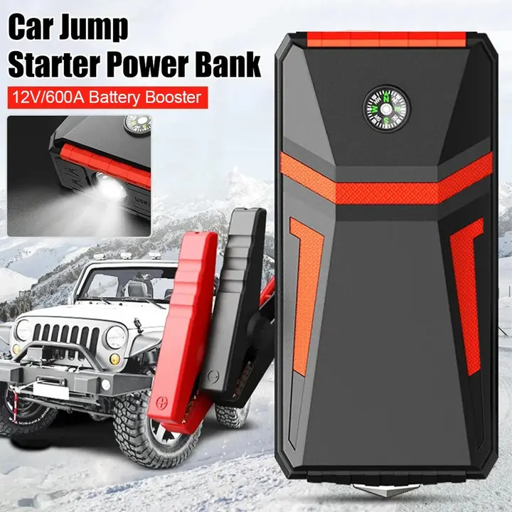 Arrancador de batería de coche de 30000mAh,  Banco de energía portátil,  dispositivo de arranque automático de emergencia, potenciador de batería,  cargador de coche, Arrancador de batería de coche - 1
