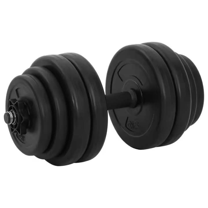 vidaXL Mancuernas de Musculación Fitness Ejercicio Deporte Disco Peso 1x 15 kg,  2x 10 kg,  2x 15 kg y mas - 1