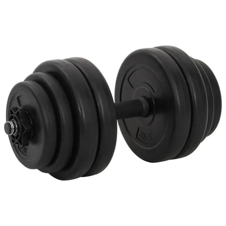 vidaXL Mancuernas de Musculación Fitness Ejercicio Deporte Disco Peso 1x 15 kg,  2x 10 kg,  2x 15 kg y mas - 1