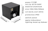 Lámpara De Pared LED Sensor De Movimiento IP65 6W/12W Para Exterior Iluminación De Jardín Atrio Decorativo Interior Luz De Borde Cama - details 2