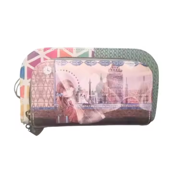 Bolso Sweet Candy, Cartera Sweet Candy, Monedero Sweet Candy, Multiusos (Puedes colgártelo), Cuero Sintético 100%, Suave, Color Azul, Sweet Candy - Kiglam - 1