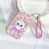 STRAYKIDS Lindo lavero con portataryetas deslizante con diseño de dibujos animados SKZOO, with Tapa protectora Integrada para tarjetas de identificación y autobús - details 6