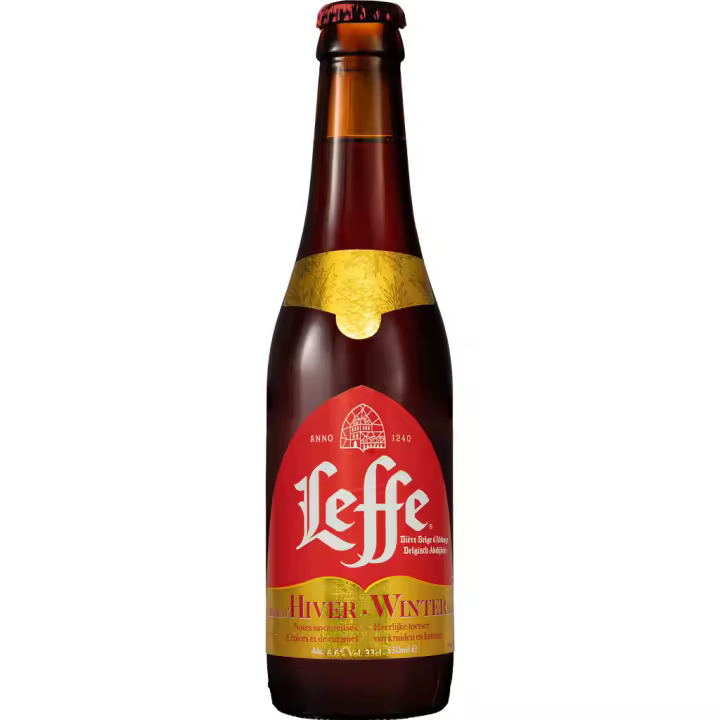 6 uds x Leffe Xmas 33Cl cerveza Belga de Navidad tostada - 1