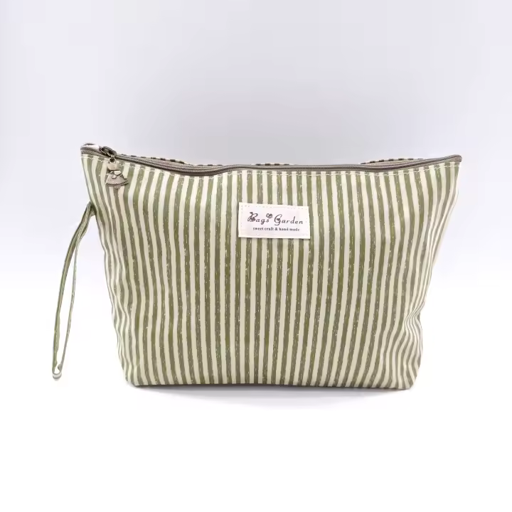 Bagsgarden Neceser Grande Impermeable Rayas - Bolsa de Viaje de Gran Tamaño para Artículos de Aseo - 1