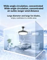 Ventilador de Techo con Luz 2026 - Ultra fino y Aspas Retráctiles para Sala, Comedor y Dormitorio - details 4