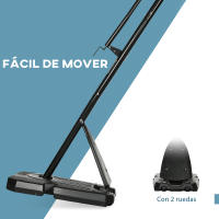 SPORTNOW Canasta de Baloncesto con Altura Ajustable 293-350 cm Aro de Baloncesto con Ruedas Tablero de Rebote Base Rellenable para Exterior 111x70,5x293-350 cm Negro - details 2