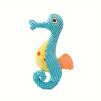 Juguetes Para Perros Resistentes Y Masticables En Forma De Caballito De Mar Juguetes Interactivos Para Compañeros Grandes De Fleece - details 11