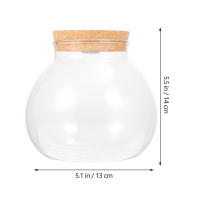 Pequeño Terrario De Moss Artificial Para Acuario De Peces En Vaso De Vidrio Blanco Micro Paisaje Para Decoración De Oficina - details 0