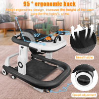 Andador para bebé de altura ajustable y plegable con música para niños - details 1