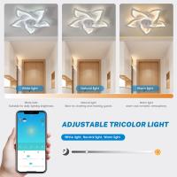 Ventilador de Techo Inteligente con Luz 50W - Control por APP y Mando, 6 Velocidades, 2 en 1 para Dormitorio/Hogar (Diseño Silencioso y Ahorro de Energía) - details 4