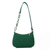 Bolso De Hombro De Color Sólido Para Mujer Y Niñas Bolso De Mano De Moda Bolsa De Armazón Bolsa De PU De Mujer - details 2