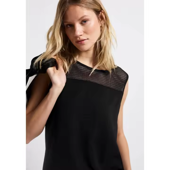 Street One Mod. PS323336 - Camiseta sin mangas con detalle de malla para mujer - 1