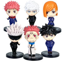 Figuras De Acción Anime Jujutsu Kaisen 9cm Itadori Yuji Gojo Satoru Fushiguro Megumi Kugisaki Nobara Yokai Ryomen 6pcs PVC Modelo Juguetes - details 0