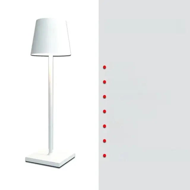 Lámpara De Escritorio Recargable LED Con Barra Para Restaurante Hotel Club Ambiente De Mesa Protección Ocular Luz De Estudio Con Interruptor Táctil 3 Modos De Iluminación - 1