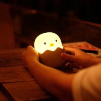 Lámpara Nocturna De Huevo De Silicona Creativa Con Forma De Pollo Luz De Noche LED Para Decoración Del Hogar Y Regalo Para Niños - details 0