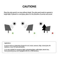 Kit De Panel Solar 20W/H Polícrata Para Exteriores Recargable 12V Generador Solar Portátil Para El Hogar Tamaño 34x20x3cm - details 17