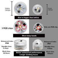 Luz Submersible LED Control Remoto 13 Colores RGB Para Bodas Navidad Valentine's Day Fiesta Lámpara De Té Self-Contained IP68 - details 5