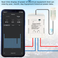 Sensor De Temperatura Y Humedad WiFi Inteligente Tuya Alexa Google Smart Life Control Remoto 433MHz Medidor De Potencia - details 4