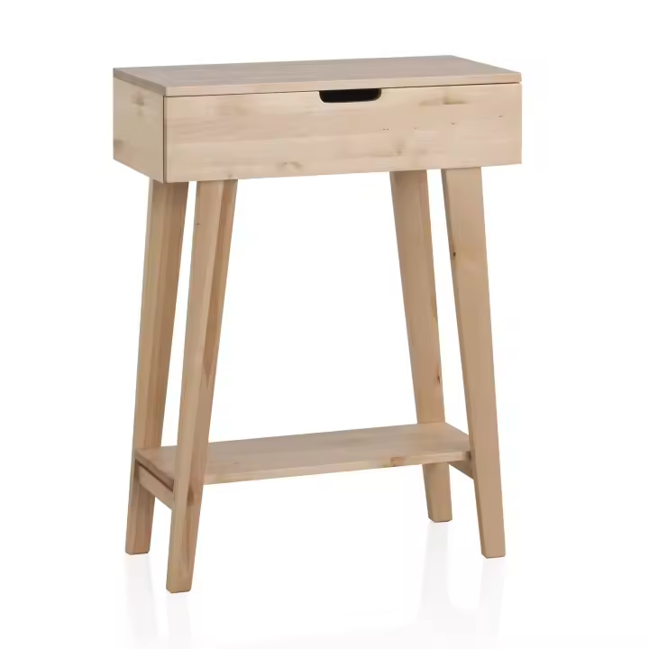 Mesa Auxiliar De Madera Natural El mejor complemento para tu hogar. Fijalo - 1
